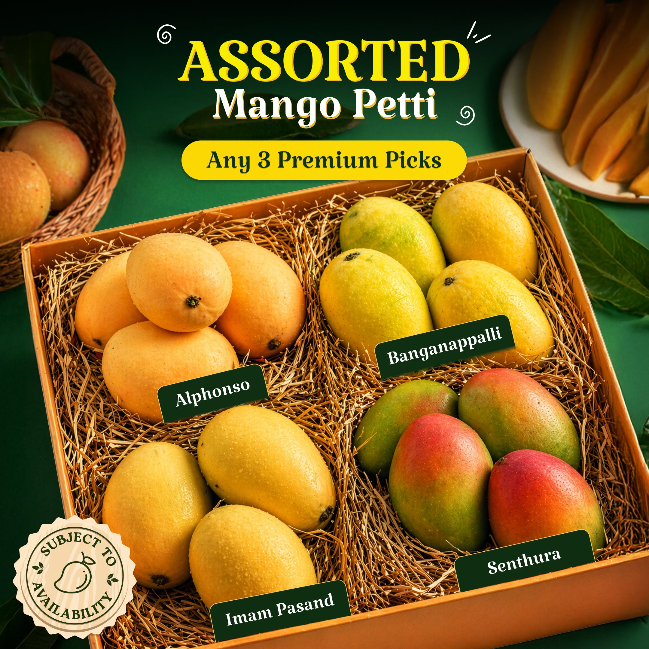 Assorted Mangoes - Any 3 Premium Picks