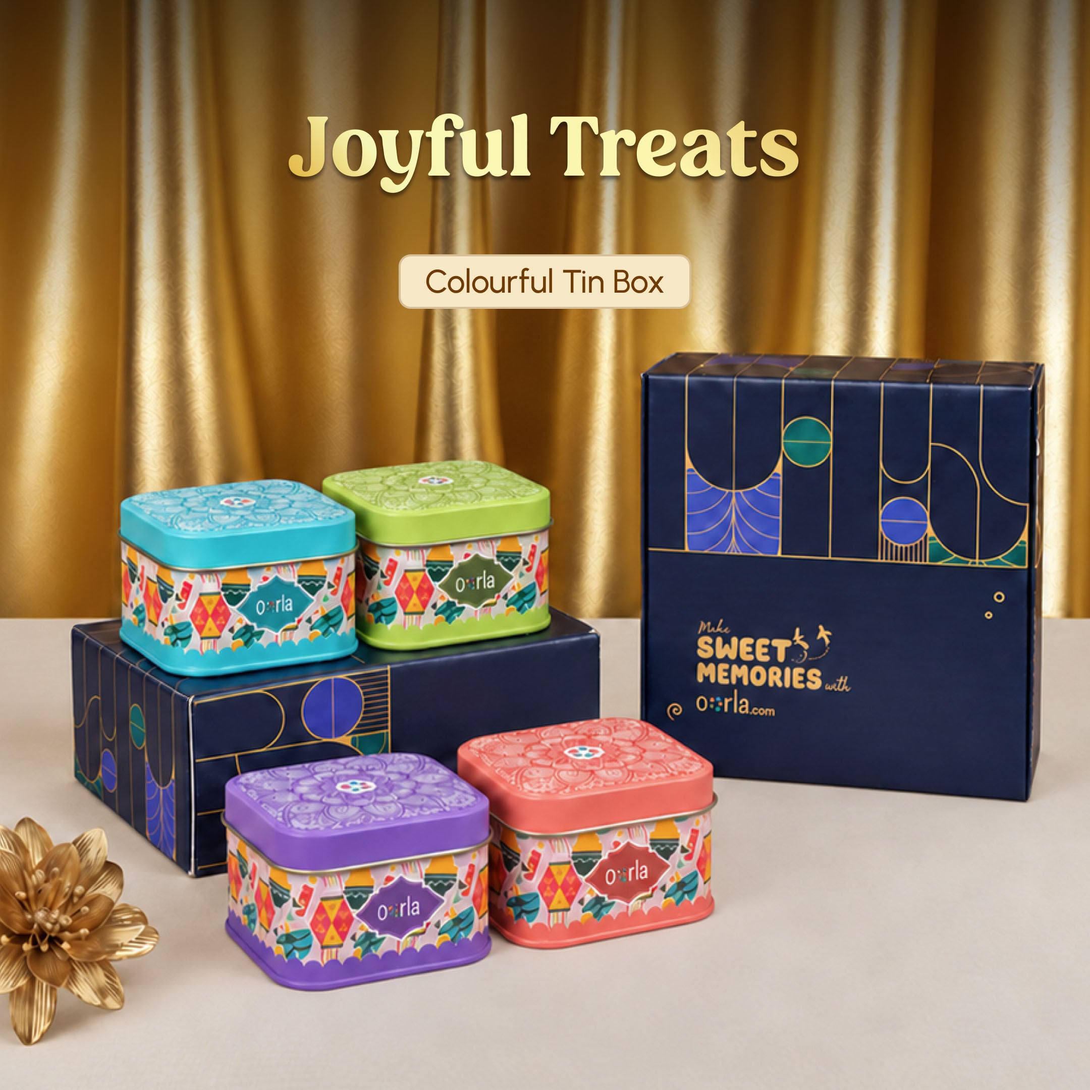 Joyful Treats – Colourful Tin Box
