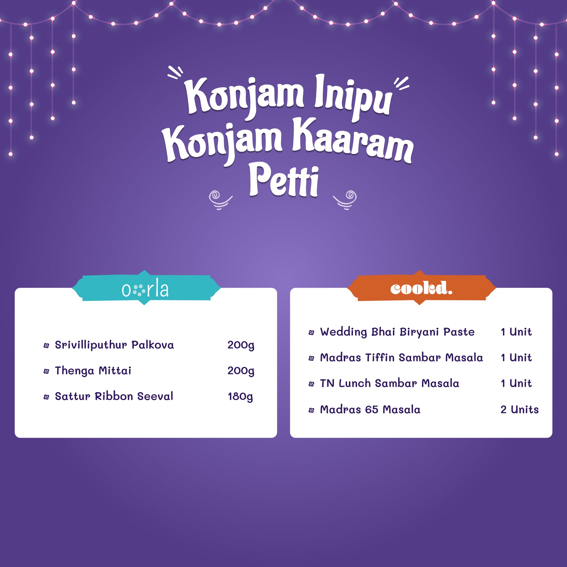 Konjam Inipu Konjam Kaaram Petti